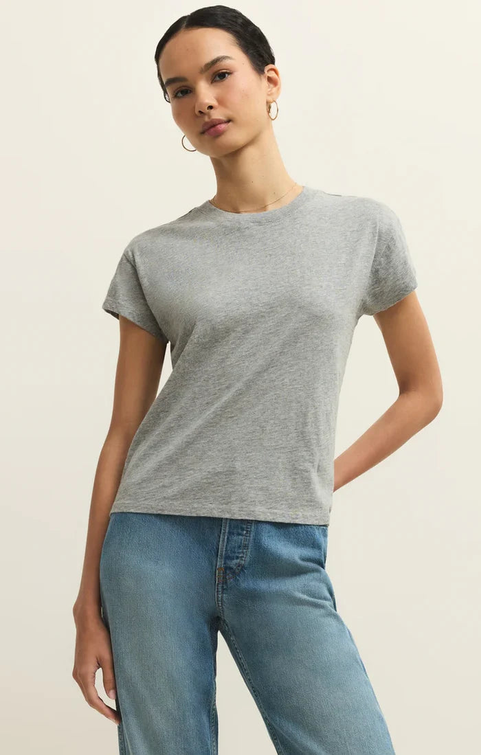 Modern Slub Tee - Classic Heather Gray - Molly + Kate