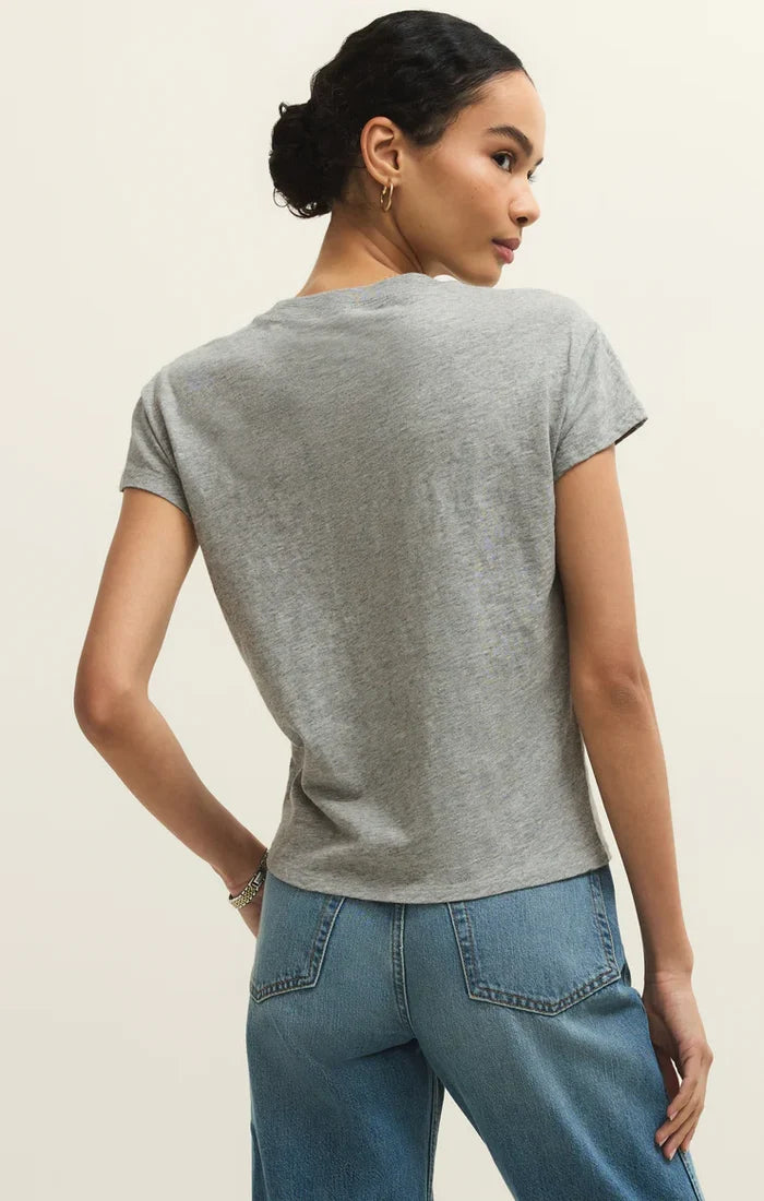 Modern Slub Tee - Classic Heather Gray - Molly + Kate