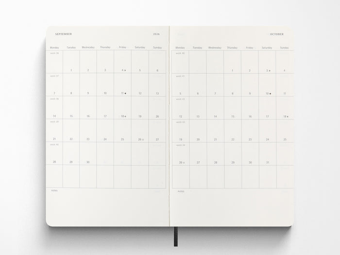 Moleskine 2027 Daily Planner - Black Soft Cover