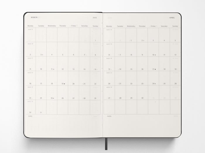 Moleskine 2027 Weekly Planner - Myrtle Green Hardcover