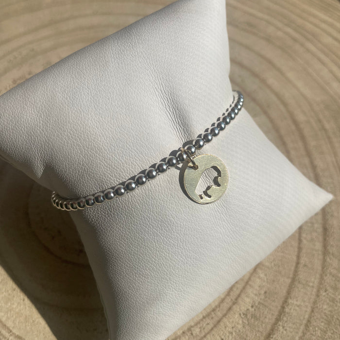 Molly + Kate Exclusive Buffalo Disc Bracelet - Mixed Metal - Molly + Kate