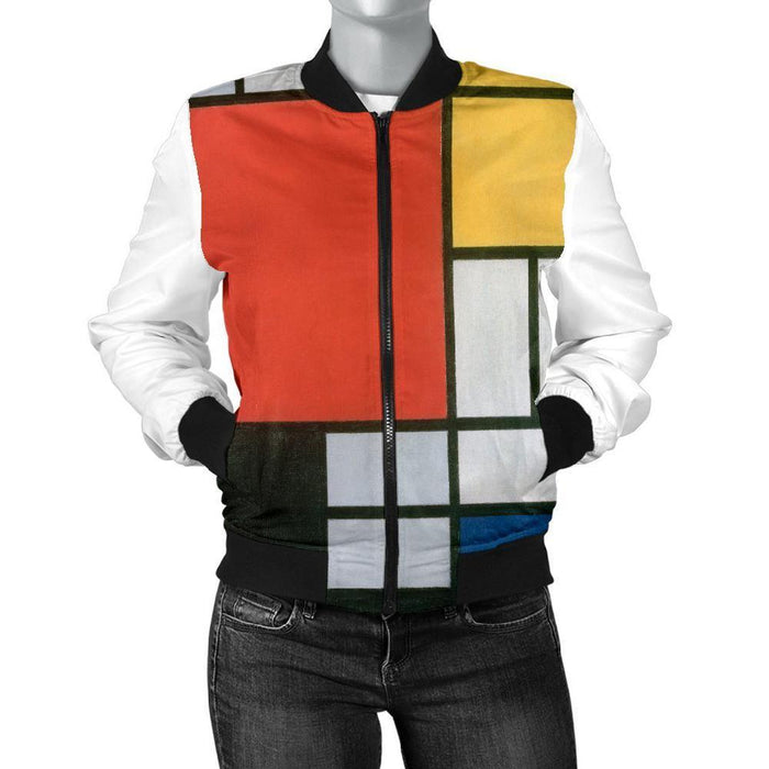Mondrian Composition Women's Jacket - B-KaboodleWorld