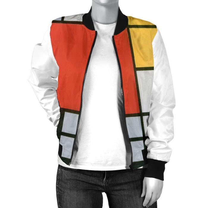 Mondrian Composition Women's Jacket - B-KaboodleWorld
