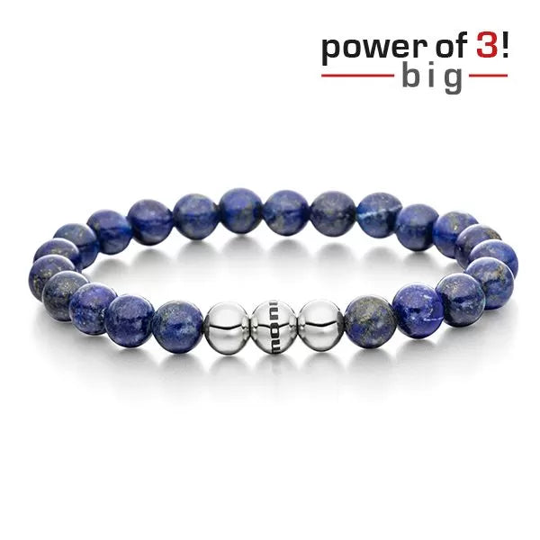 Monomania Power of 3! big Perlenarmband “Geborgenheit”, Lapislazuli