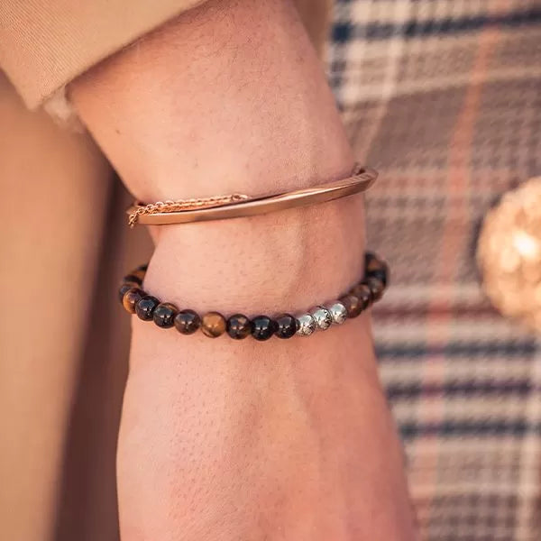 Monomania Power of 3! Perlenarmband “Konzentration”, Tigerauge