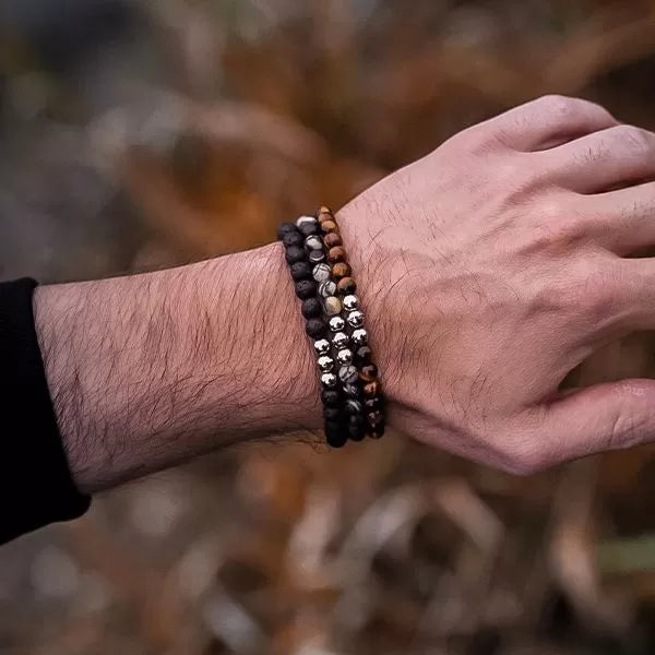 Monomania Power of 3! Perlenarmband “Konzentration”, Tigerauge