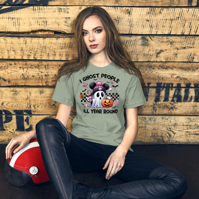 Witty ghost shirt Halloween outfit idea for funny fall fashion