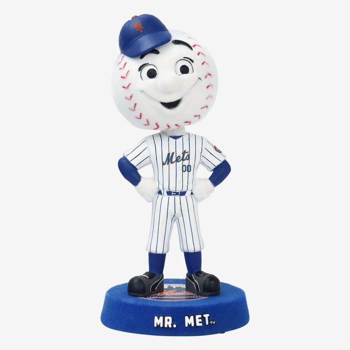 Mr. Met New York Mets Fuzzy Fur MLB Bobblehead