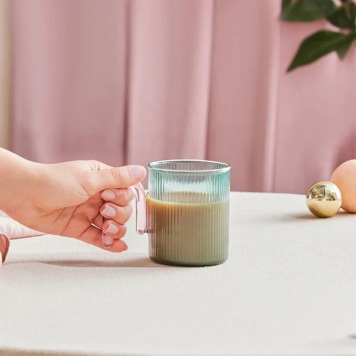 Mug Bleu Karaca Miracle, Manche Rose