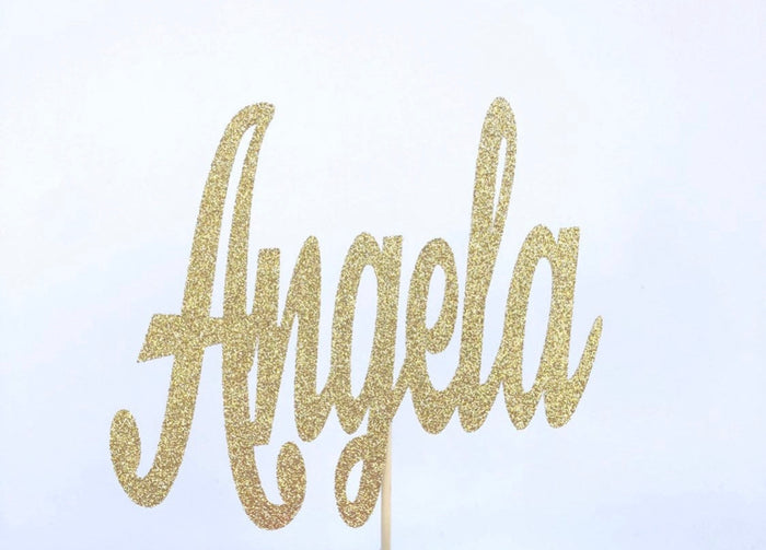 Name Only Cake Topper (No design)