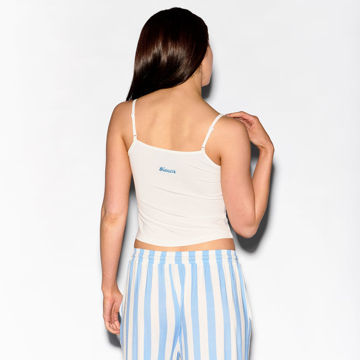Nap Queen Crop, womens cropped lounge tee - Slouch Potato Sunday Collection
