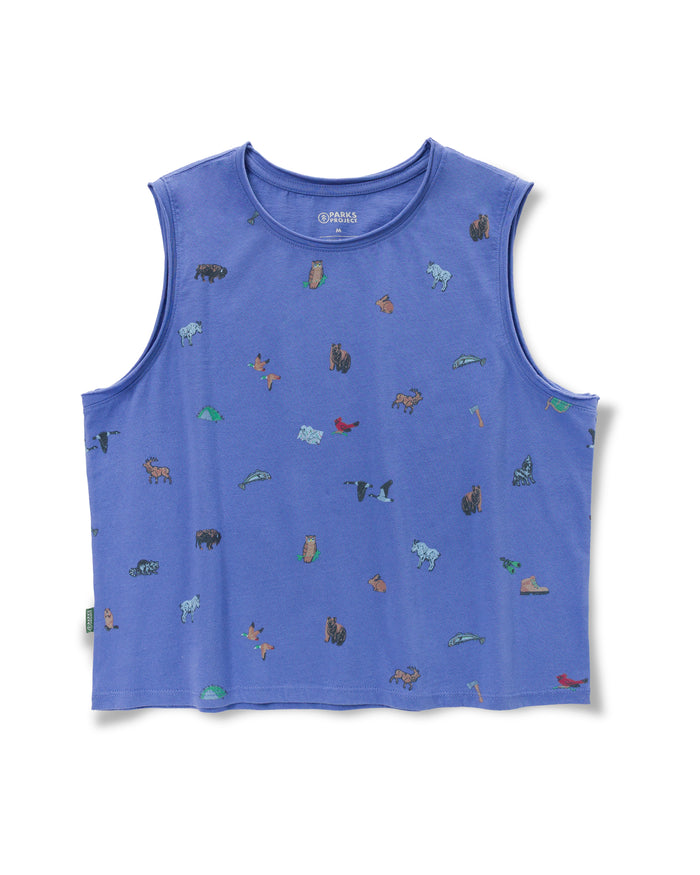 Shop Naturalist Club Boxy Tank Inspired by National Parks | dusty-violet