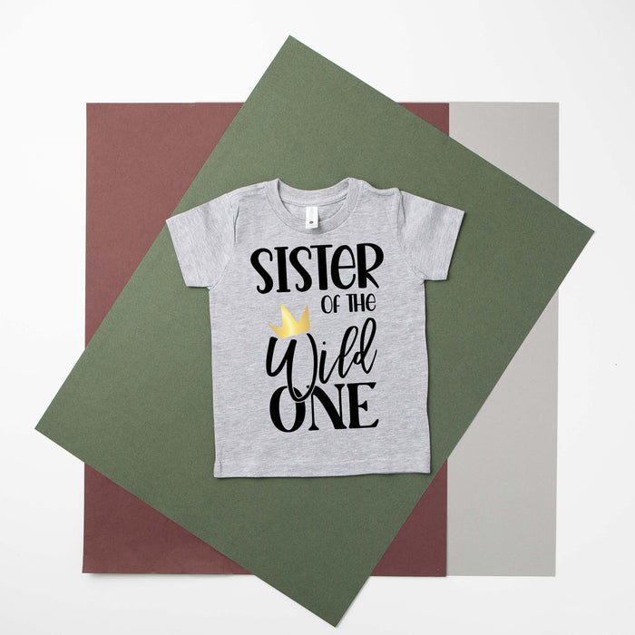 New "Sibling of Wild One" 1st Birthday Toddler-Youth Shirts
