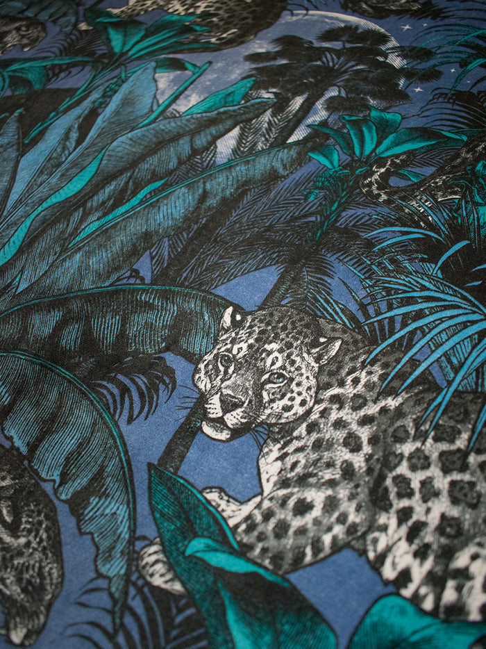 Nocturnal Faunacation Recycled Velvet Sample