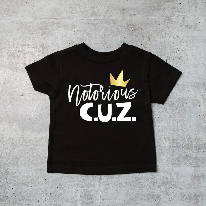 "Notorious B.R.O." Sibling 1st Birthday Toddler-Youth Shirts