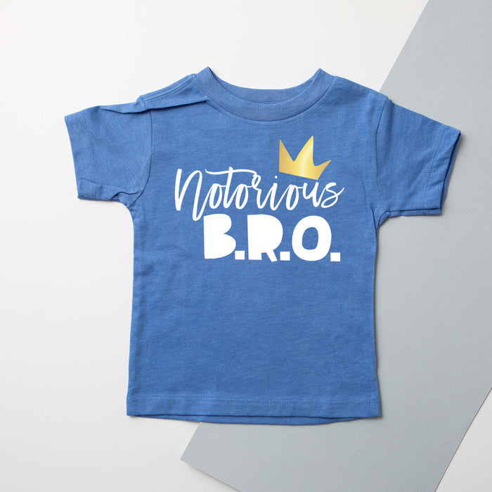 "Notorious B.R.O." Sibling 1st Birthday Toddler-Youth Shirts