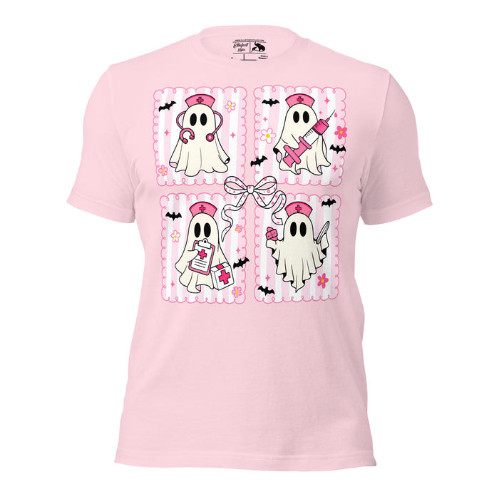 Nurse appreciation gift shirt with funny ghost nurse design