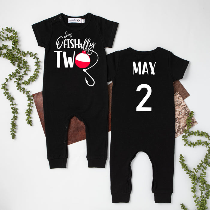 "O'fishally Two" Slim Fit 2nd Birthday Romper