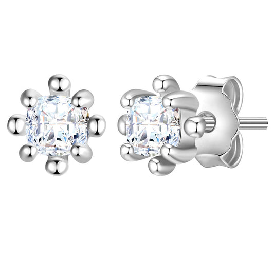 Ohrstecker mit Zirkonia silber