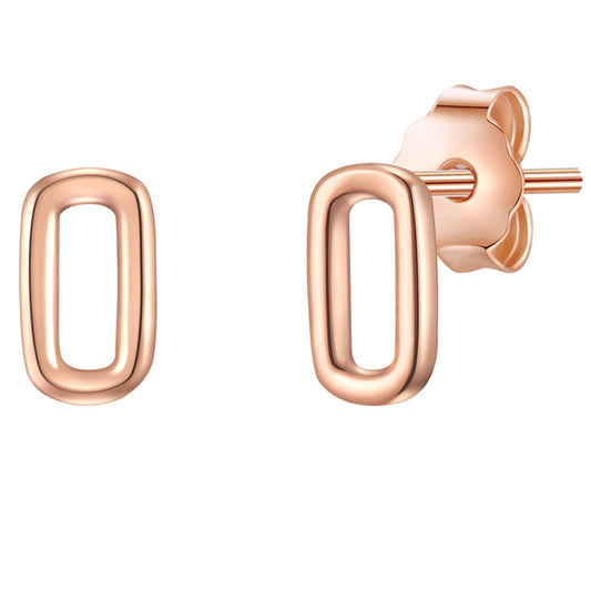 Ohrstecker roségold Geo-Look