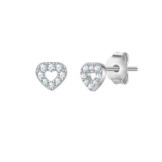Ohrstecker Tiny Hearts mit Zirkonia