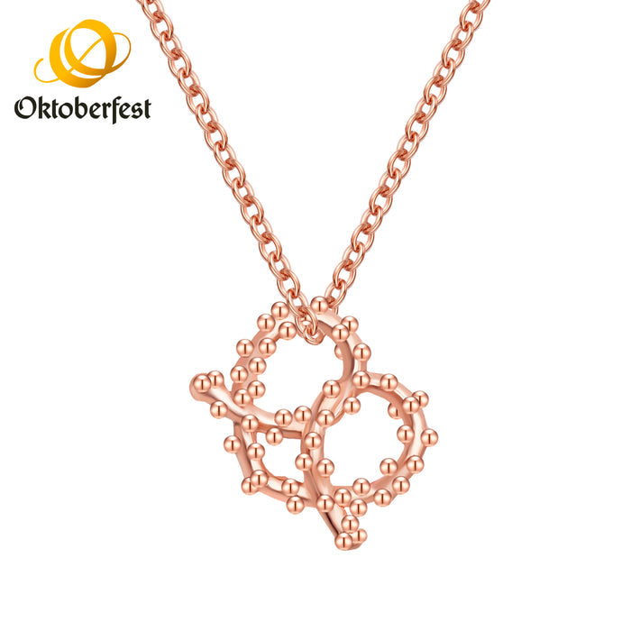 Oktoberfest-Halskette roségold