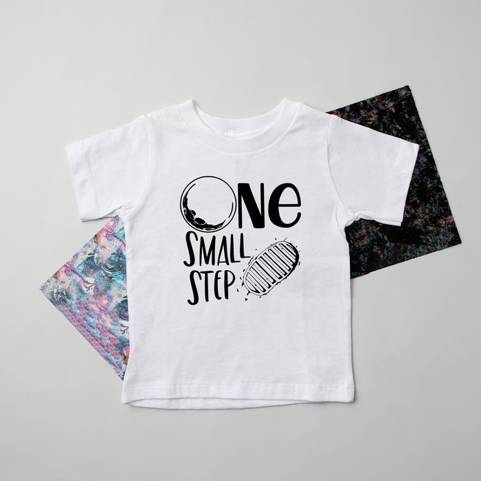 "One Small Step" Space Themed First Birthday T-shirt/Bodysuit
