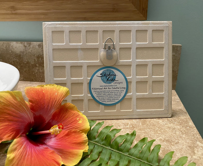 Palm Trees and Waves Ceramic Tile