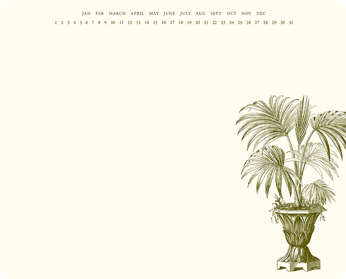 Palm Urn Mousepad Notepad
