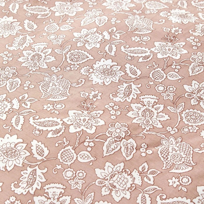 Parure de Lit Simple Ajustée Karaca Home Celerina Rose 100 % Coton