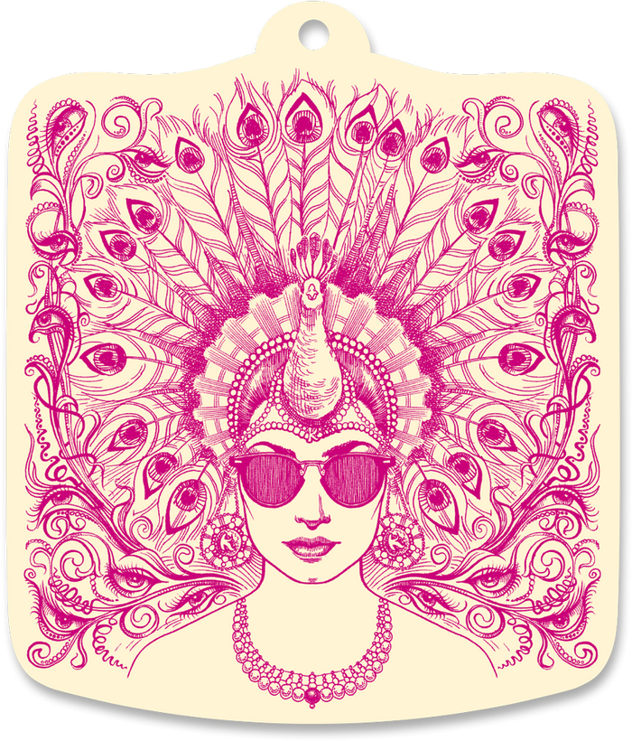 Peacock Madame Ornament