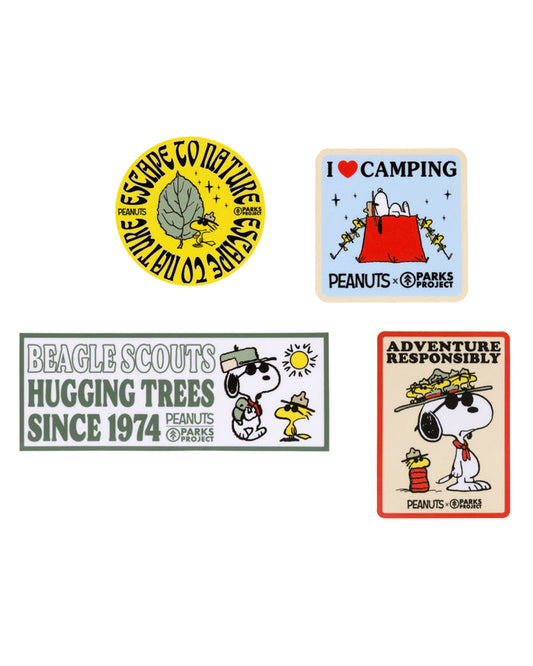 Shop Peanuts x Parks Project Sticker Pack Inspired by Parks | multi-color