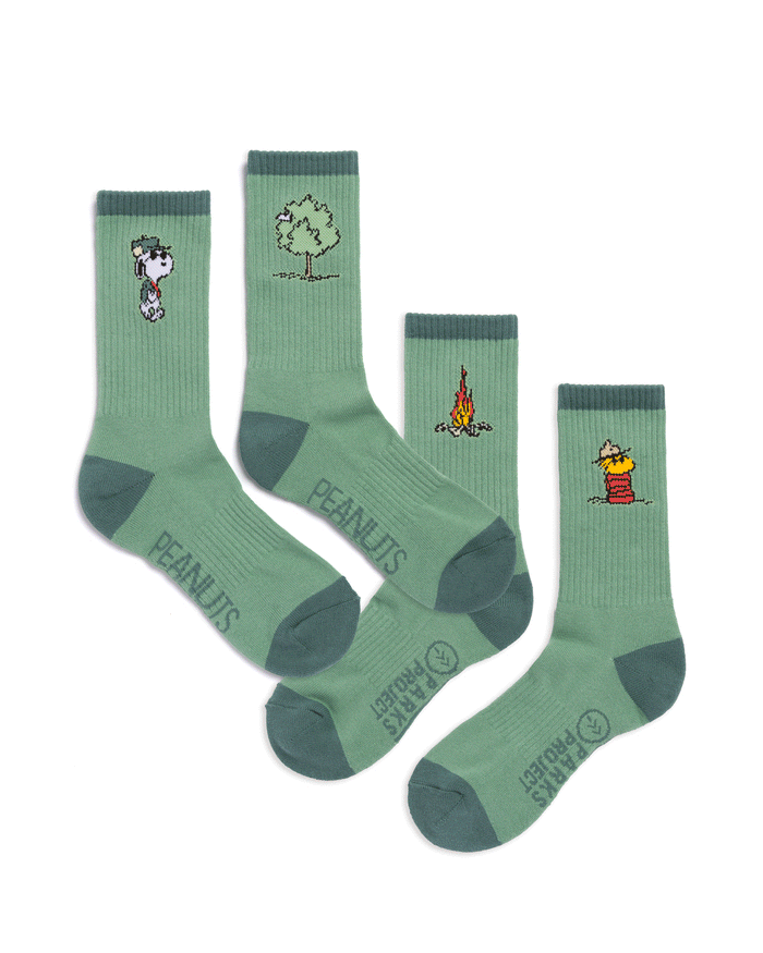 Shop Peanuts x Parks Project Trail Crew Sock 2 Pack Inspired by Parks