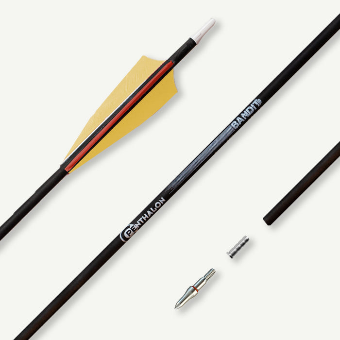Penthalon Carbonpfeile Bandit Naturfedern 1000
