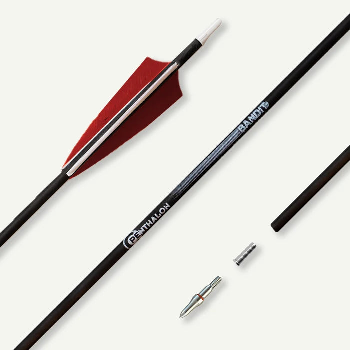 Penthalon Carbonpfeile Bandit Naturfedern