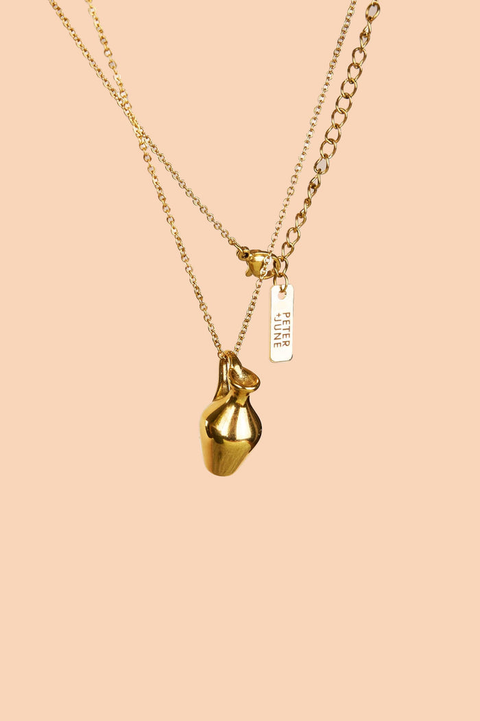Peter and June - Pitcher This Necklace - 18K Gold Plated
