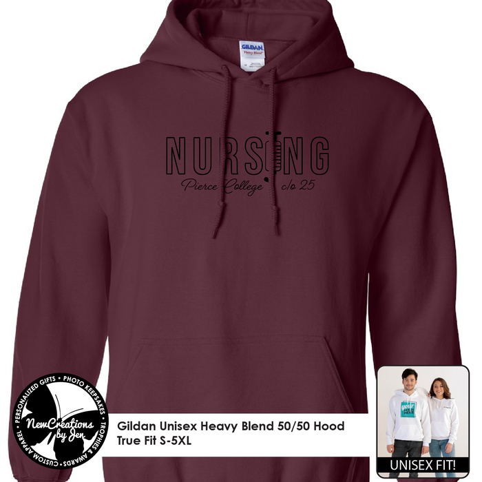 Pierce College Nursing Hooded Sweatshirt