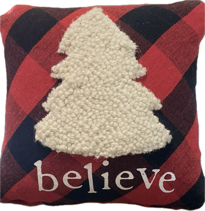 Plaid Mini Pillow