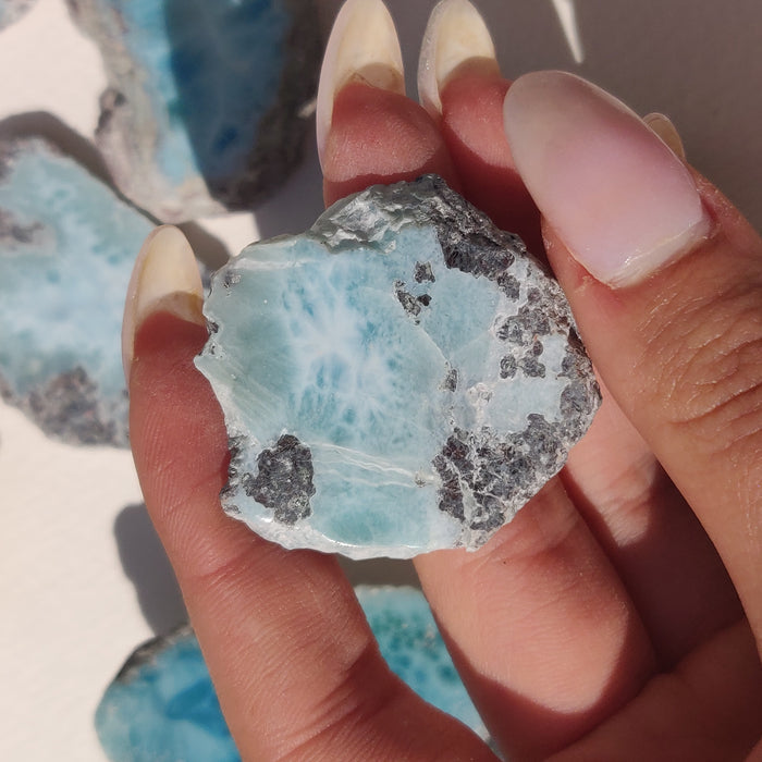 Polished Larimar Slab (#J5)