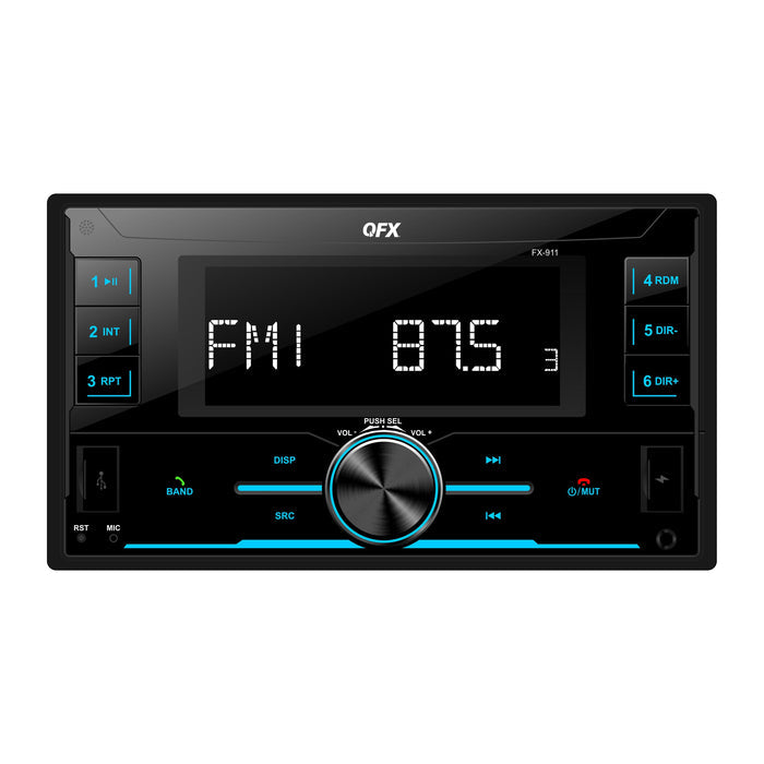 QFX FX-911 Bluetooth Car Stereo AM/FM Radio MP3 Player