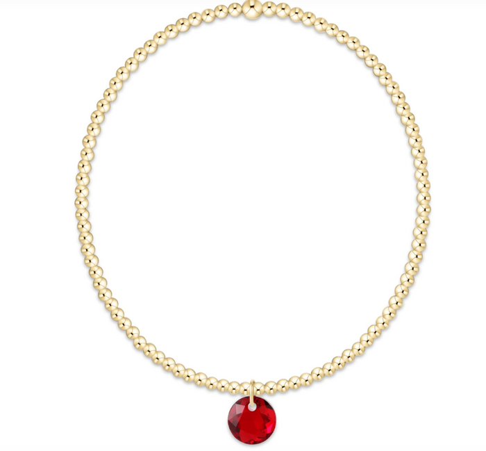 Reflection Charm - Classic Gold 3mm Bracelet - Molly + Kate