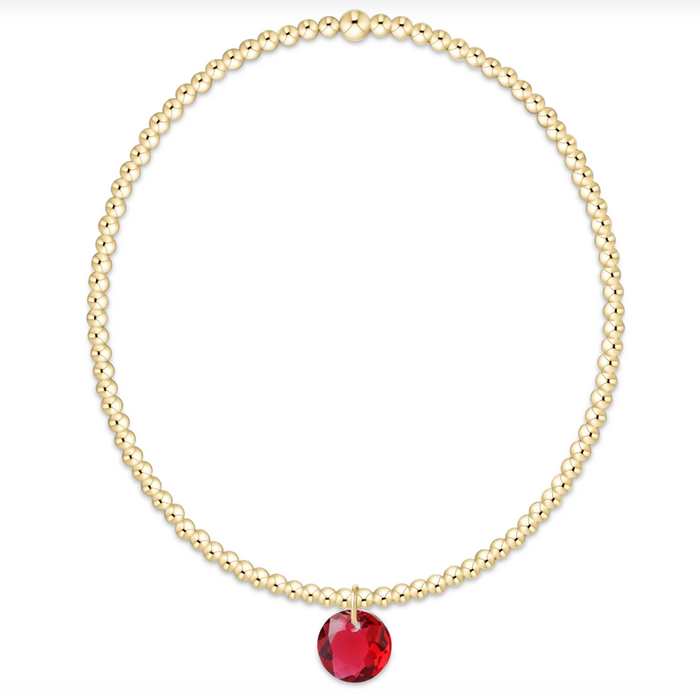 Reflection Charm - Classic Gold 3mm Bracelet - Molly + Kate