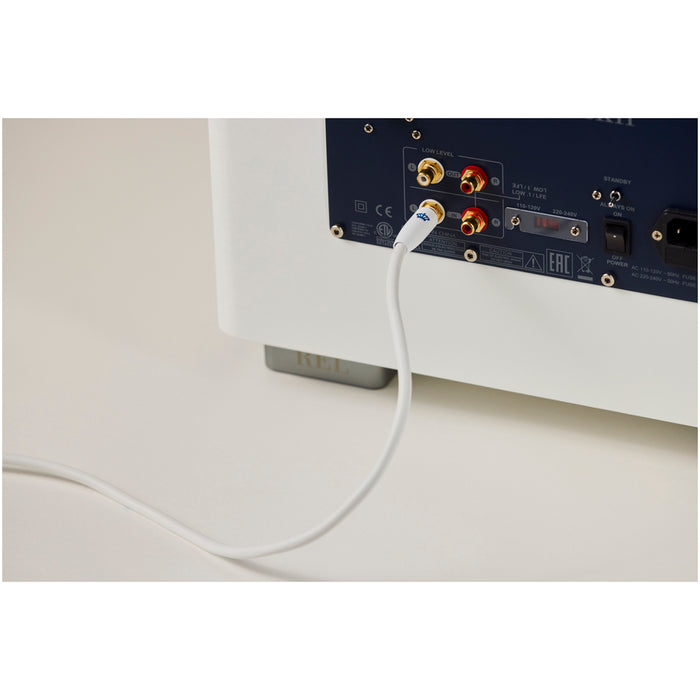 REL Commander .1/LFE 3 Metre Subwoofer Cable White 3 Metre