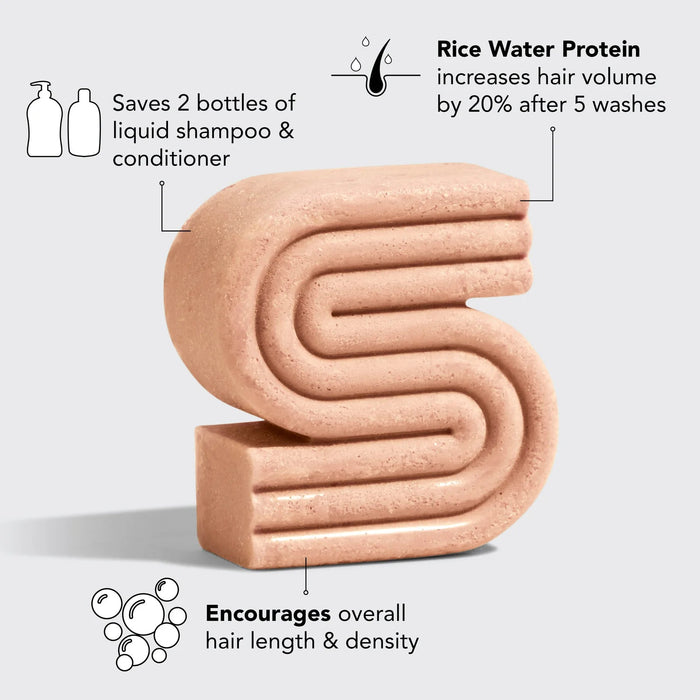 Rice Water Strengthening Solid Shampoo - Molly + Kate
