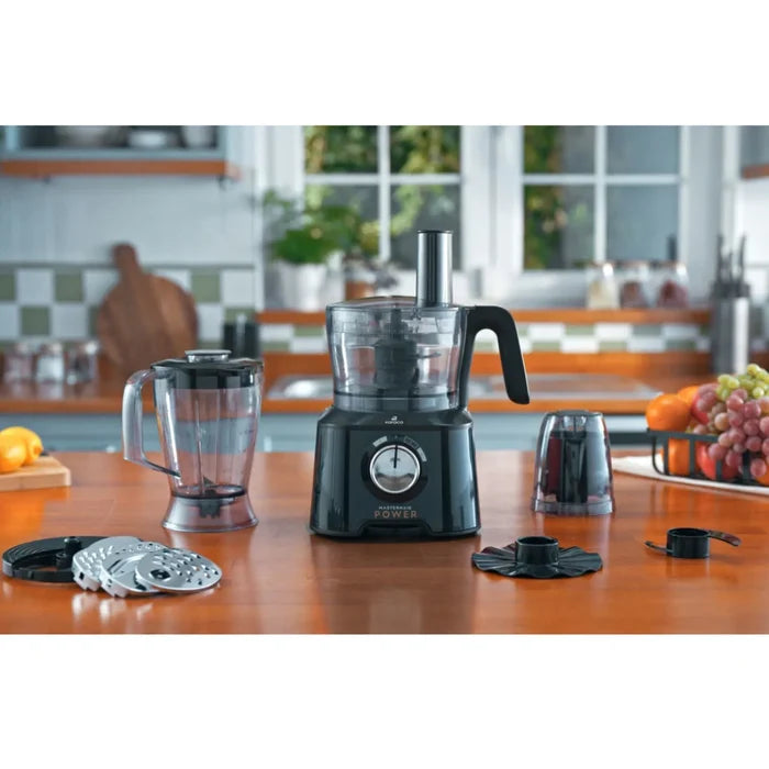 Robot multifonctions Karaca Mastermaid Power Max 11 en 1, 2500 W, noir brillant