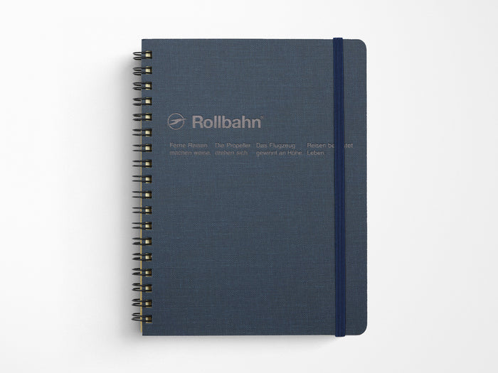 Rollbahn Cap-Martin Spiral Notebook Dark Blue