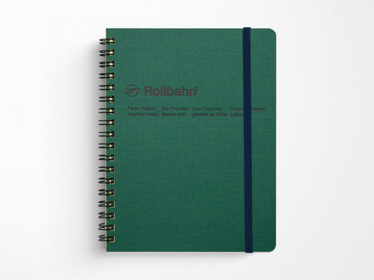 Rollbahn Cap-Martin Spiral Notebook Green