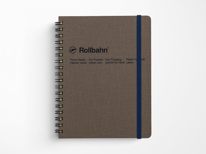 Rollbahn Cap-Martin Spiral Notebook Greige
