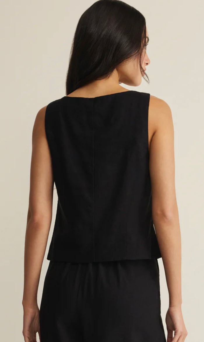 Roman Linen Vest - Molly + Kate