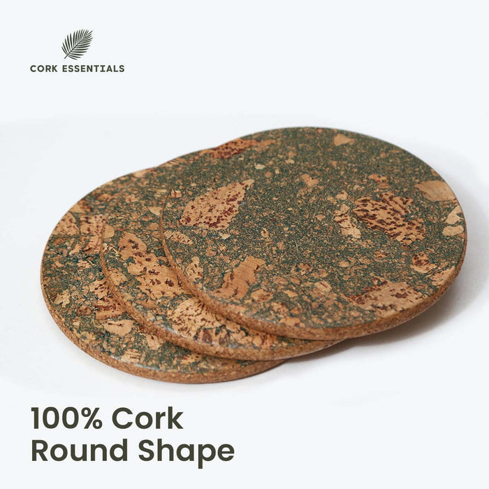 Round Trivets Olive Textured Set of 4